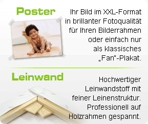 Motiv-Poster. de - Ihr Foto Gemälde Bild Motiv als Riesenleinwand oder Poster